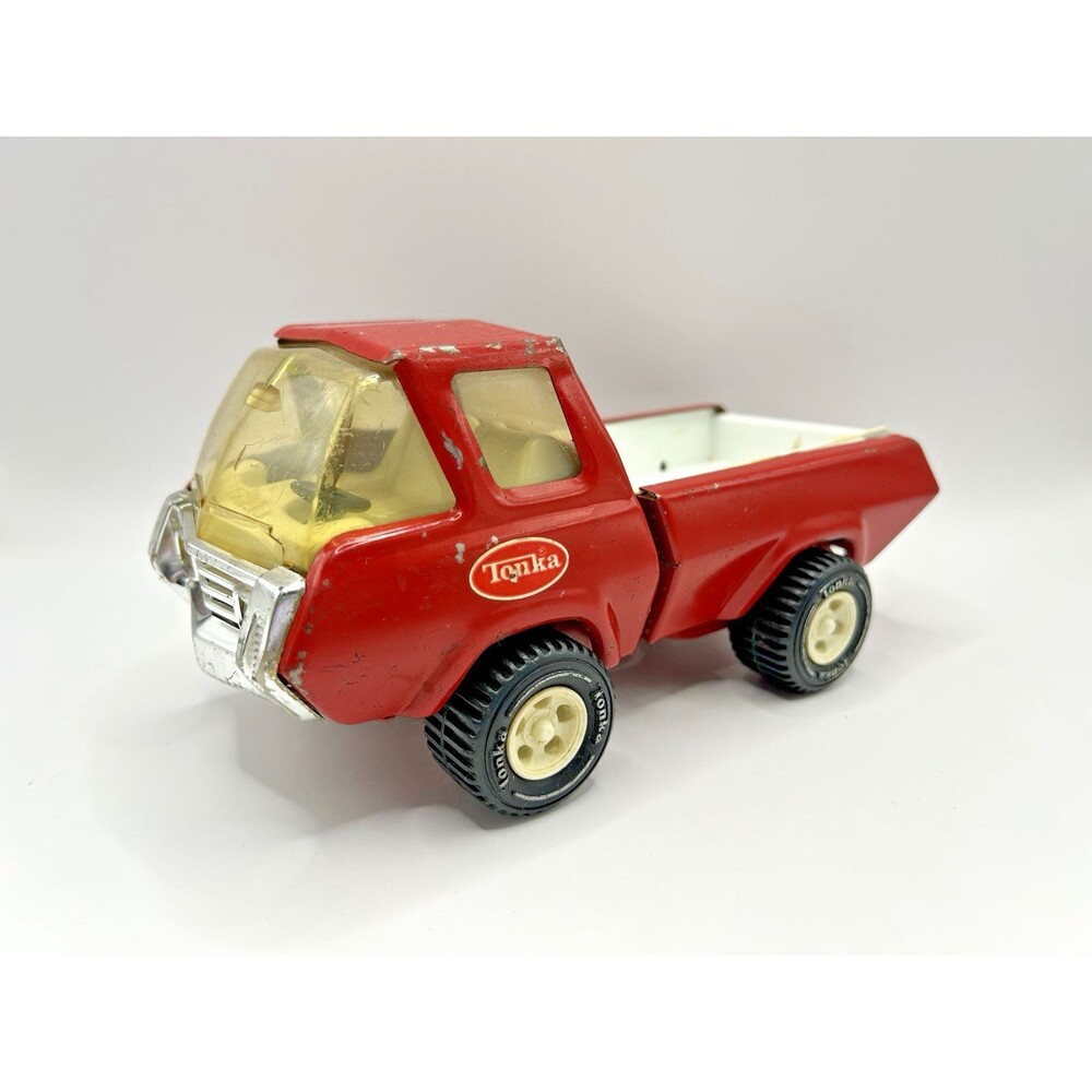 Vintage Tonka Mini Pickup Truck 8" Red Cab Over Engine Pressed Steel 1974 #1265